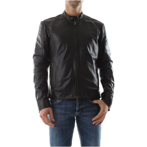 Leather Jacket, Clan Enappa Lamb Leather Jacket , male, Sizes: L - BomBoogie - Modalova