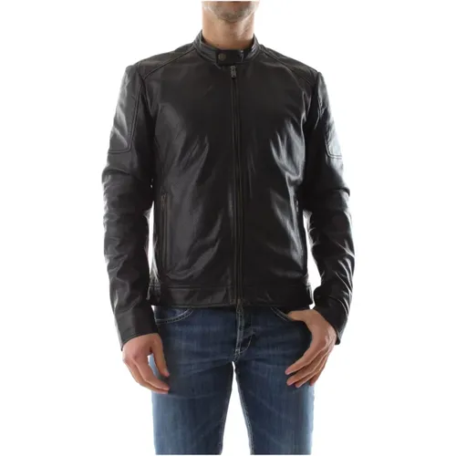 Leather Jacket, Clan Enappa Lamb Leather Jacket , male, Sizes: XL, L - BomBoogie - Modalova