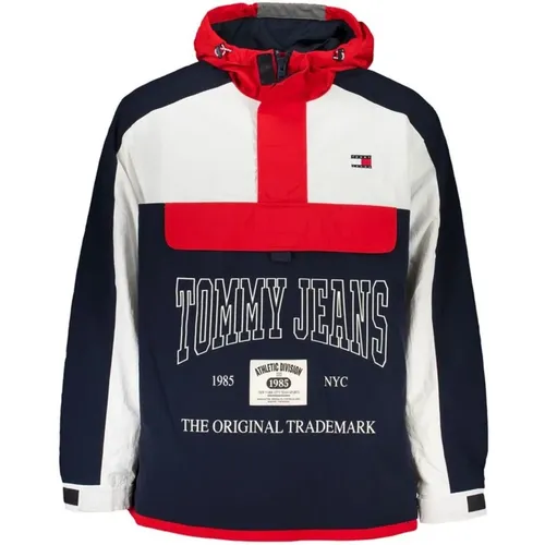 Sporty Hooded Jacket with Pockets , male, Sizes: 2XL, M, L, S, XL - Tommy Hilfiger - Modalova