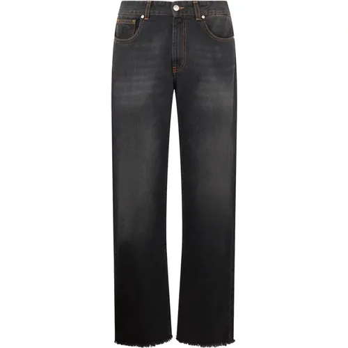 Denim Straight Trousers , male, Sizes: W32 - Gcds - Modalova