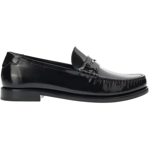 Loafers - Regular Fit - Suitable for All Temperatures - 100% Leather , female, Sizes: 3 UK, 5 1/2 UK, 3 1/2 UK - Saint Laurent - Modalova