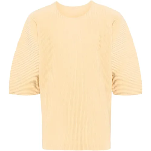 Lässiges Baumwoll T-Shirt , Herren, Größe: L - Issey Miyake - Modalova