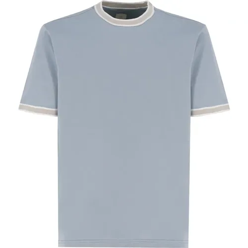 Sporty Chic Giza Cotton T-Shirt , male, Sizes: L - Eleventy - Modalova