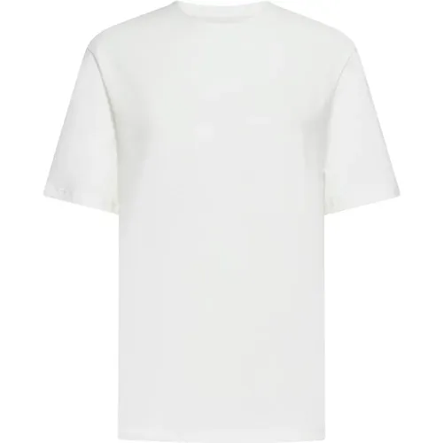 Weiße Baumwoll-Crew-Neck-T-Shirt - Jil Sander - Modalova