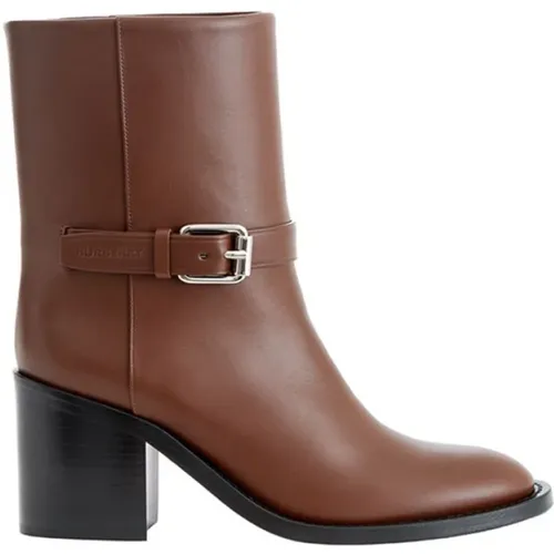Leather Ankle Boots , female, Sizes: 7 UK, 6 UK, 3 UK - Burberry - Modalova