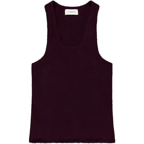 Wool Sleeveless Top , female, Sizes: S, XS - Laneus - Modalova