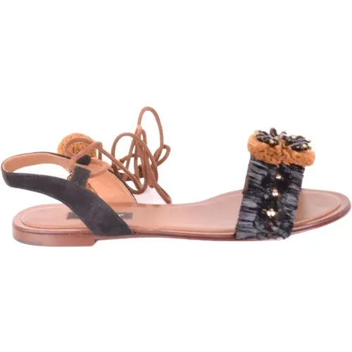 Multicolored Flat Sandals for Summer , female, Sizes: 4 UK - Dolce & Gabbana - Modalova