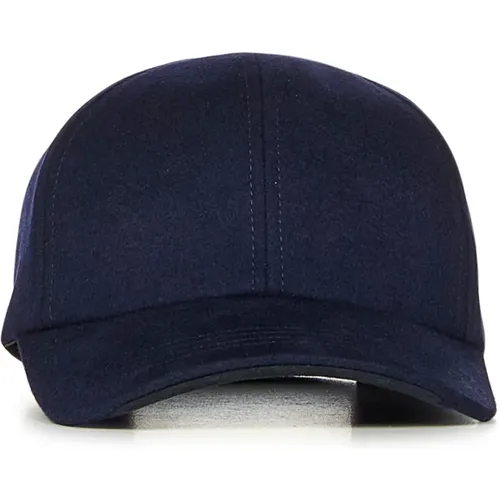 Cashmere Baseball Cap with Logo , male, Sizes: L/XL - Sease - Modalova