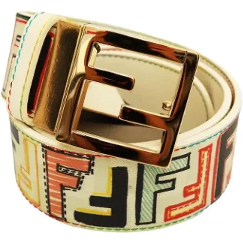 Pre-owned Canvas belts , female, Sizes: ONE SIZE - Fendi Vintage - Modalova