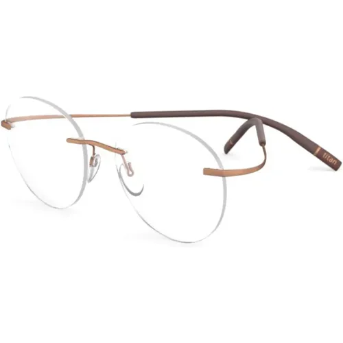 Classic Bronze Eyewear Frames , female, Sizes: 48 MM - Silhouette - Modalova