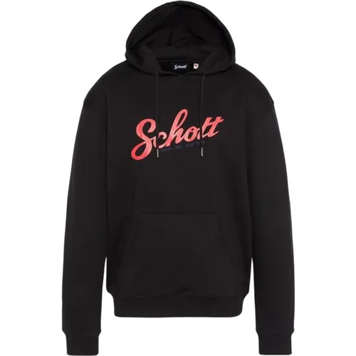 Spencer Kapuzenpullover , Herren, Größe: XL - Schott NYC - Modalova