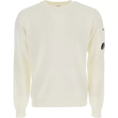 Weiße Pullover für Männer , Herren, Größe: L - C.P. Company - Modalova
