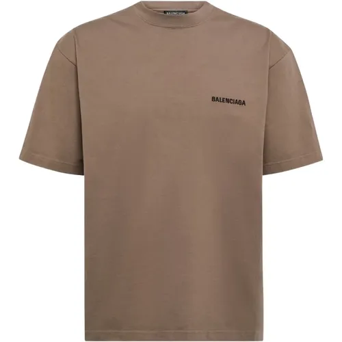 Stylisches T-Shirt für Männer , Herren, Größe: XL - Balenciaga - Modalova