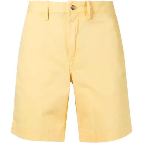 Gelbe Chino-Shorts , Herren, Größe: W31 - Ralph Lauren - Modalova