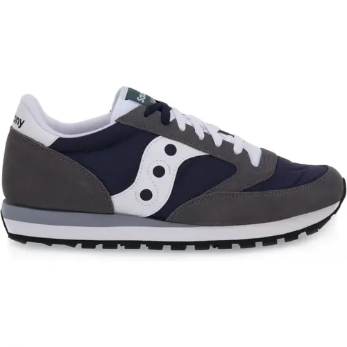 Jazz Grey Navy Sneakers , male, Sizes: 10 1/2 UK - Saucony - Modalova