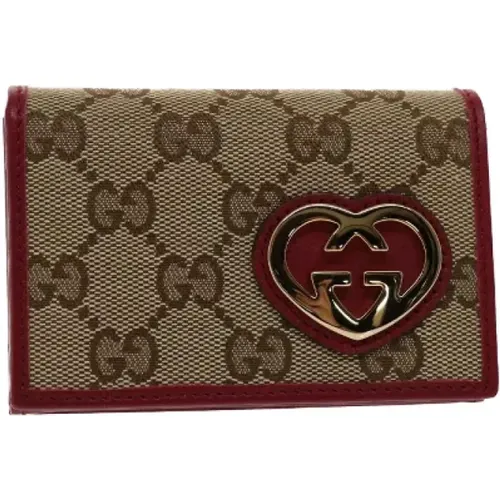 Pre-owned Canvas wallets , female, Sizes: ONE SIZE - Gucci Vintage - Modalova