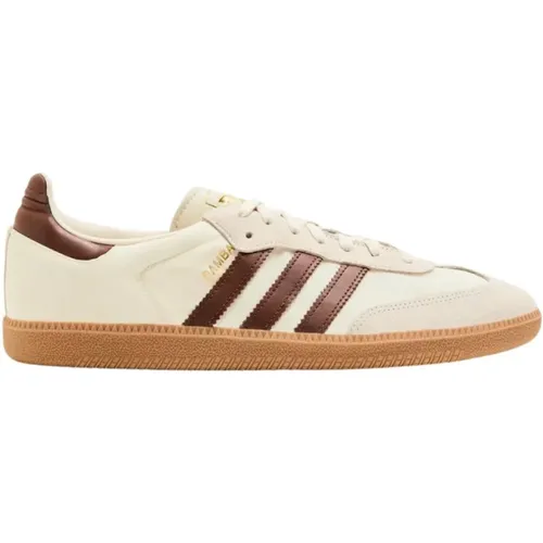 Creme Weiß Gebraucht Braun Sneakers , Herren, Größe: 37 1/3 EU - Adidas - Modalova