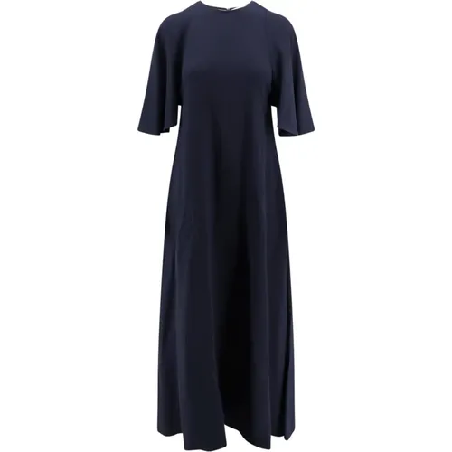 Flared Dress with Short Sleeves , female, Sizes: M, XS, L, S - Erika Cavallini - Modalova