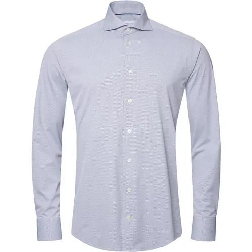 Micro Print Slim Fit Hemd , Herren, Größe: 4XL - Eton - Modalova