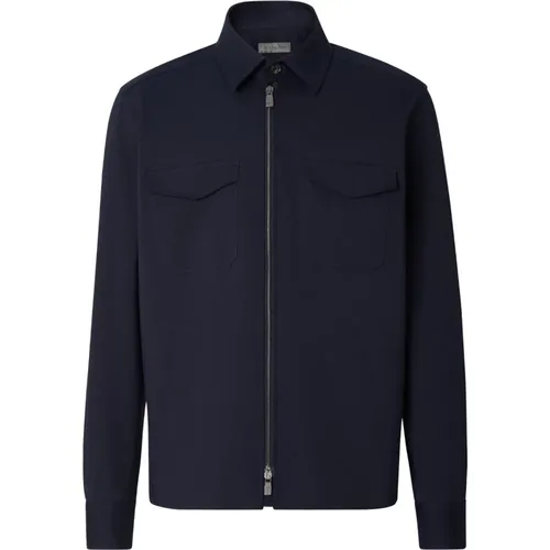 Stylish overshirt for seasonal transition , male, Sizes: M, XL, 2XL, L - Corneliani - Modalova