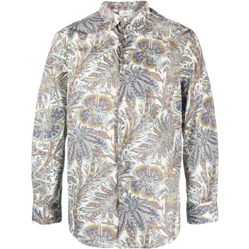 Cotton Foliage Pattern Shirt , male, Sizes: XL - ETRO - Modalova