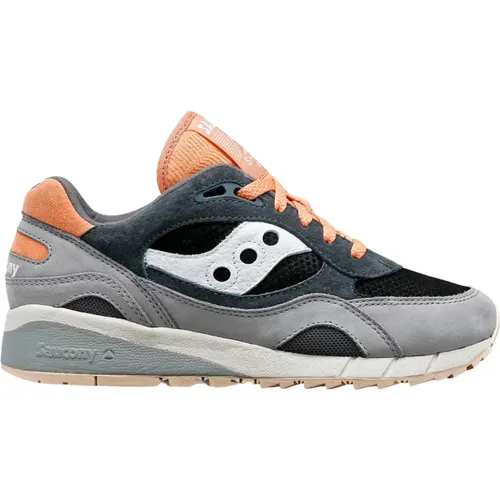 Grey Black Shadow 6000 Running Shoes , female, Sizes: 3 UK - Saucony - Modalova