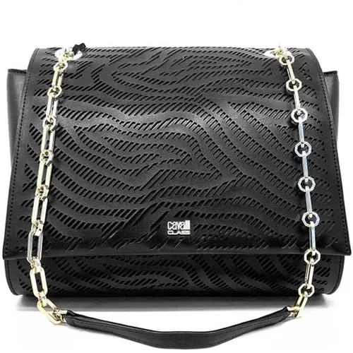 Perforated Leather Crossbody Bag , female, Sizes: ONE SIZE - Cavalli Class - Modalova