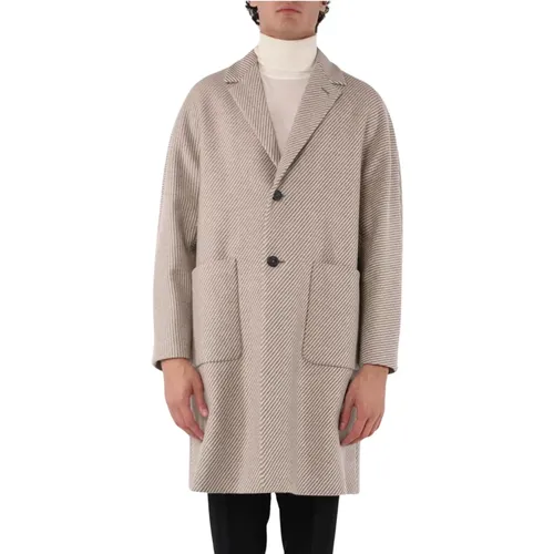 Classic Buttoned Coat , male, Sizes: XL, L - Hevo - Modalova