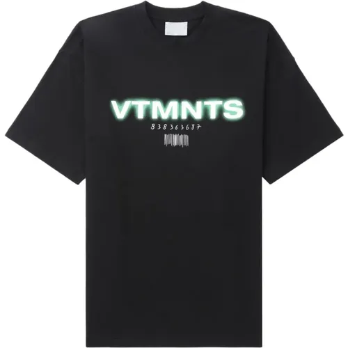 Printed T-shirt with Logo Print , male, Sizes: L - Vtmnts - Modalova