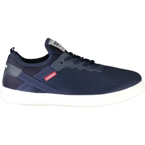 Blaue Sneaker mit Kontrastdetails , Herren, Größe: 41 EU - Carrera - Modalova