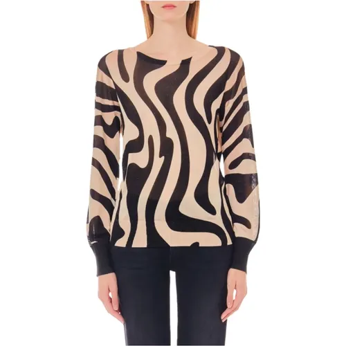 Sweater with Lurex Fantasy Back , female, Sizes: M - Liu Jo - Modalova