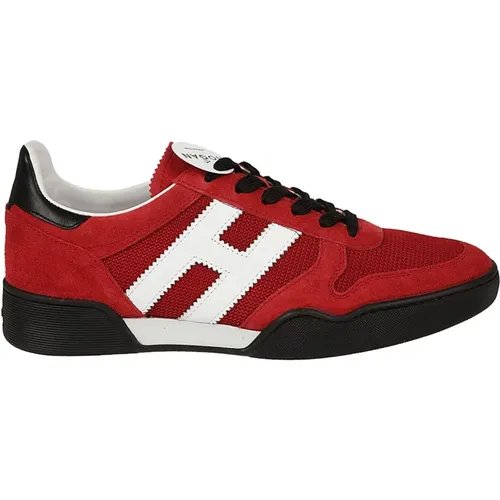 Men's Shoes Sneakers Rosso Noos , male, Sizes: 6 UK - Hogan - Modalova