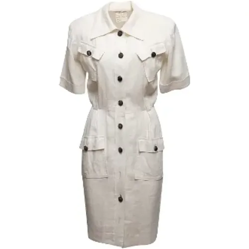 Pre-owned Linen dresses , female, Sizes: S - Yves Saint Laurent Vintage - Modalova