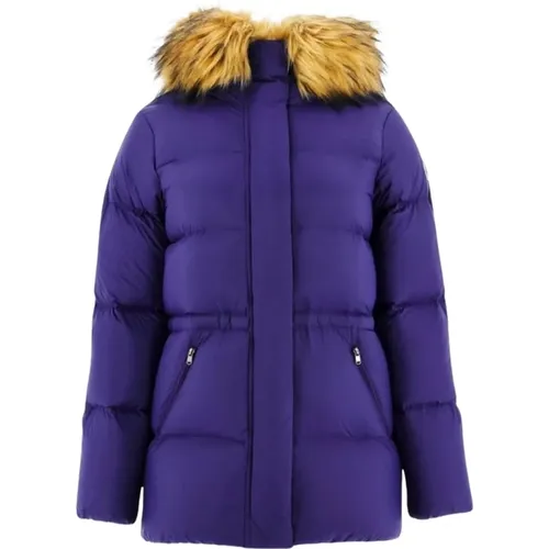 Luxe Winterjacke mit Kapuze - Violett , Damen, Größe: 2XL - JOTT - Modalova