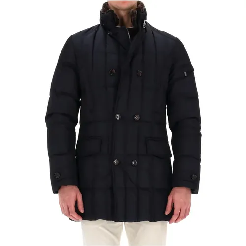 Quilted Down Coat , male, Sizes: 4XL, M, L, S, XL, 2XL - Moorer - Modalova