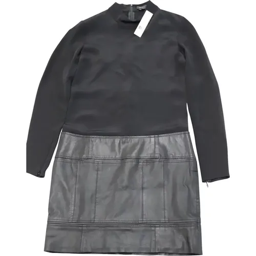 Karlyn Dress Silk Goat Leather , female, Sizes: 2XS - Theory - Modalova