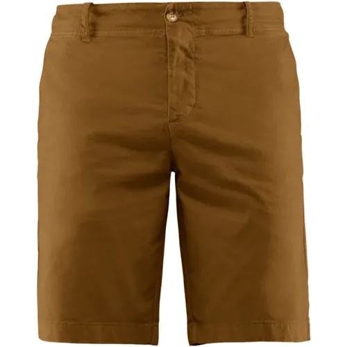 Stretch Cotton Slim Fit Chino Shorts , male, Sizes: W33, W29, W38, W34, W32 - BomBoogie - Modalova