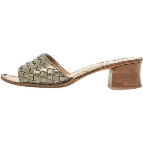 Pre-owned Fabric sandals , female, Sizes: 4 1/2 UK - Bottega Veneta Vintage - Modalova