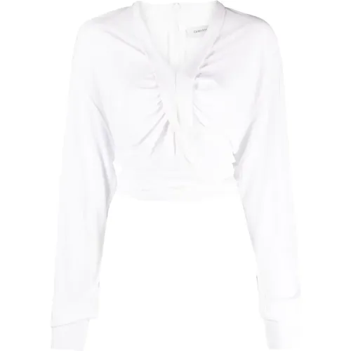 Weiße Bluse mit Stil Top WHT - Christopher Esber - Modalova