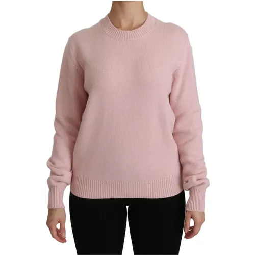 Authentic Italian Cashmere Crew Neck Sweater , female, Sizes: XS - Dolce & Gabbana - Modalova