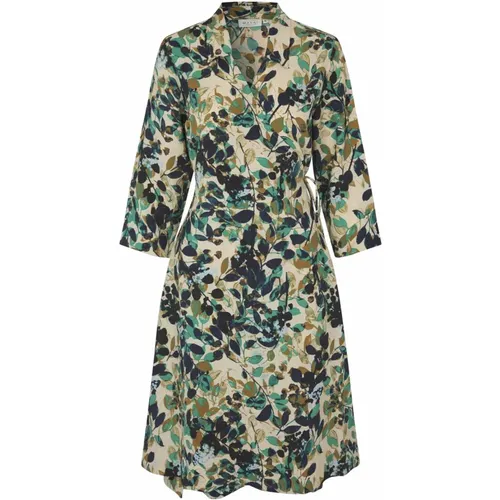 Wrap Dress with 3/4 Sleeves , female, Sizes: M, L, S - Masai - Modalova