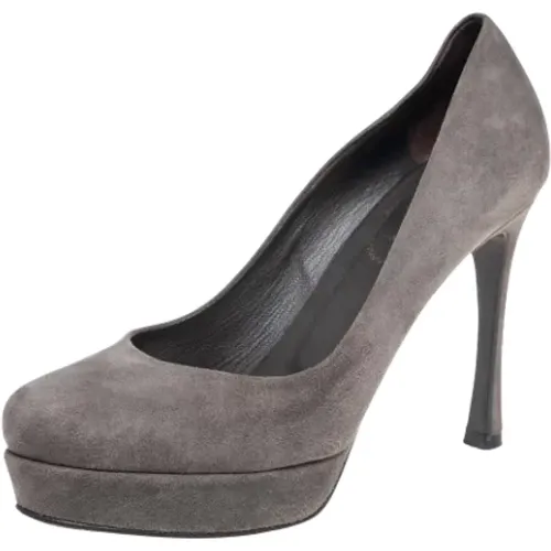 Pre-owned Wildleder heels , Damen, Größe: 37 EU - Yves Saint Laurent Vintage - Modalova