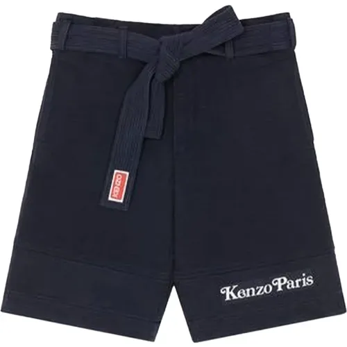 Shorts mit gesticktem Logo , Herren, Größe: L - Kenzo - Modalova