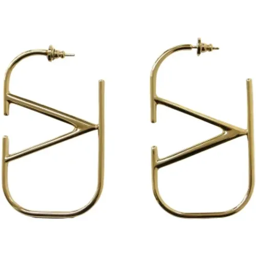 Pre-owned Metal earrings , female, Sizes: ONE SIZE - Valentino Vintage - Modalova