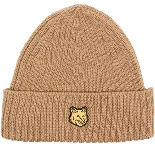 Beanie , male, Sizes: ONE SIZE - Maison Kitsuné - Modalova