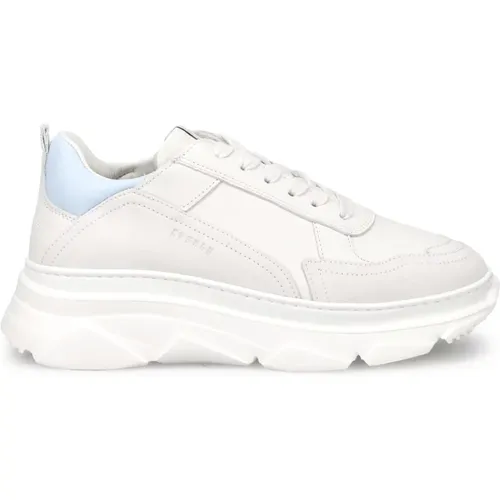 Weiße Leder-Plateau-Sneaker , Damen, Größe: 39 EU - Copenhagen Studios - Modalova