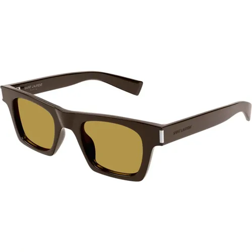 Stylische Sonnenbrille SL 719 Schwarz , unisex, Größe: 47 MM - Saint Laurent - Modalova