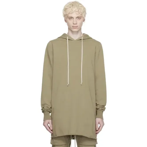 Bio-Baumwollkapuzenpullover mit Riemen , Herren, Größe: L - Rick Owens - Modalova