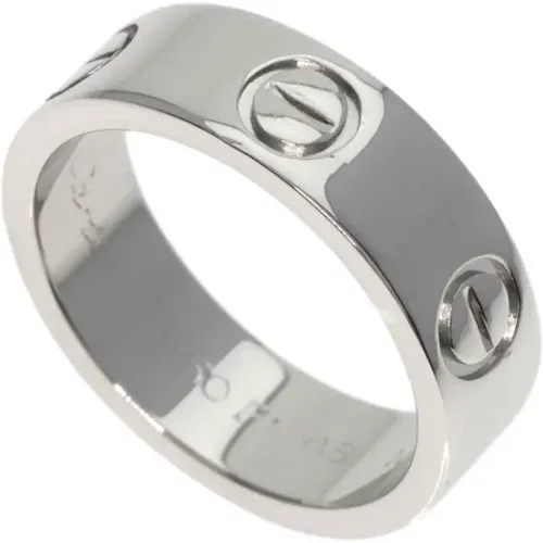 Pre-owned Platinum rings , female, Sizes: ONE SIZE - Cartier Vintage - Modalova