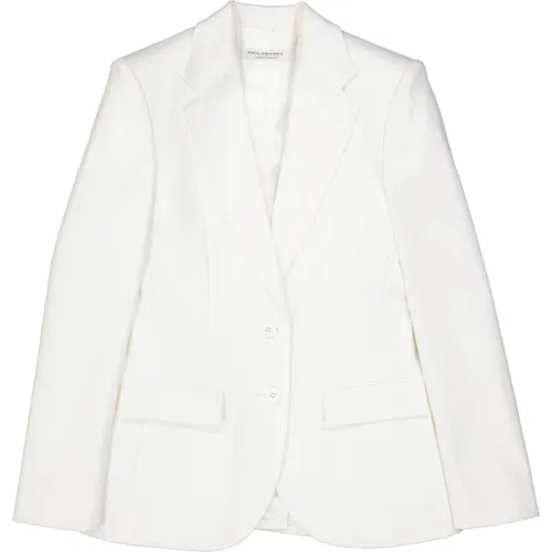 Weiße Flared Jacke für Frauen , Damen, Größe: S - Philosophy di Lorenzo Serafini - Modalova